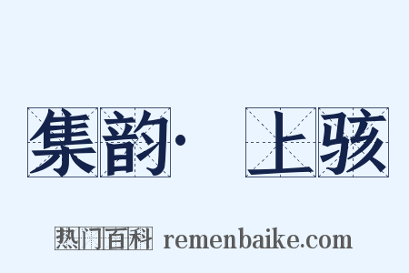 集韵·上骇是什么意思的图片